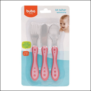 Kit Talher 3 Peças Buba Estrelinha