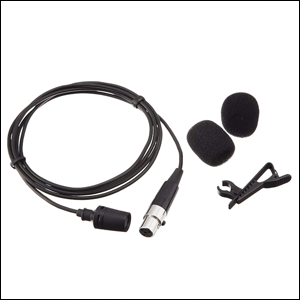 Microfone de lapela Shure CVL-B/C-TQG.